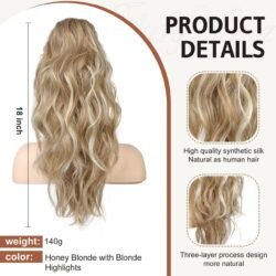 Corn Wave Claw Clip Ponytail Hair